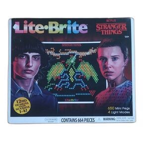 Hasbro Lite-Brite Stranger Things Special Edition Hawkins High Designs